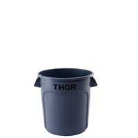 38lt Thor Round Plastic Bin - Grey