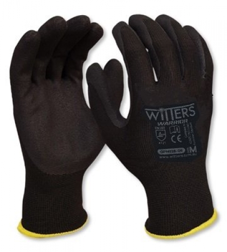 Witters Warrior Black Nitrile Coated Synthetic Glove
